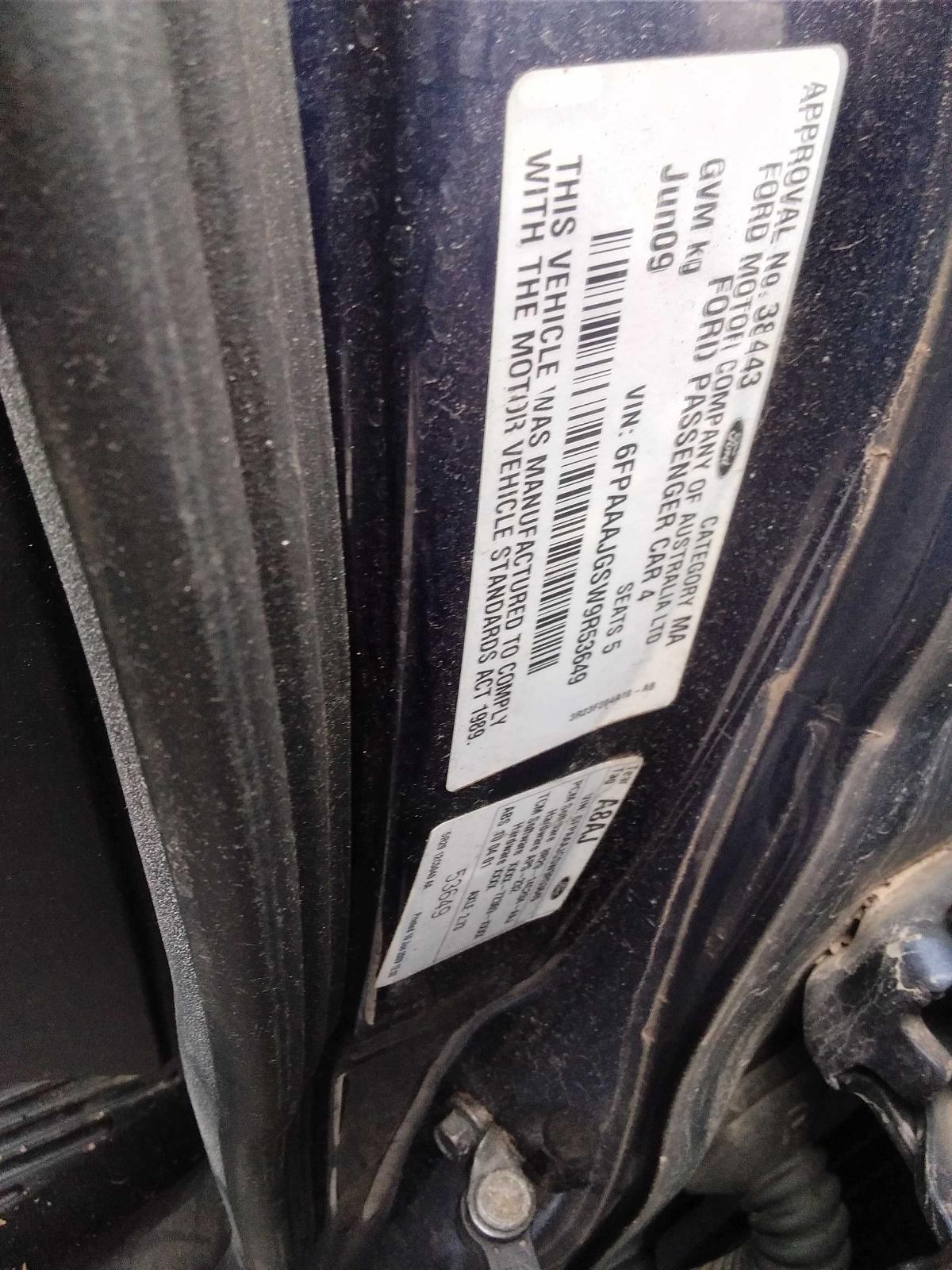 2009 FG FORD FALCON G6 SEDAN PARTS