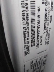 2010 FG FORD FALCON XL UTE PARTS