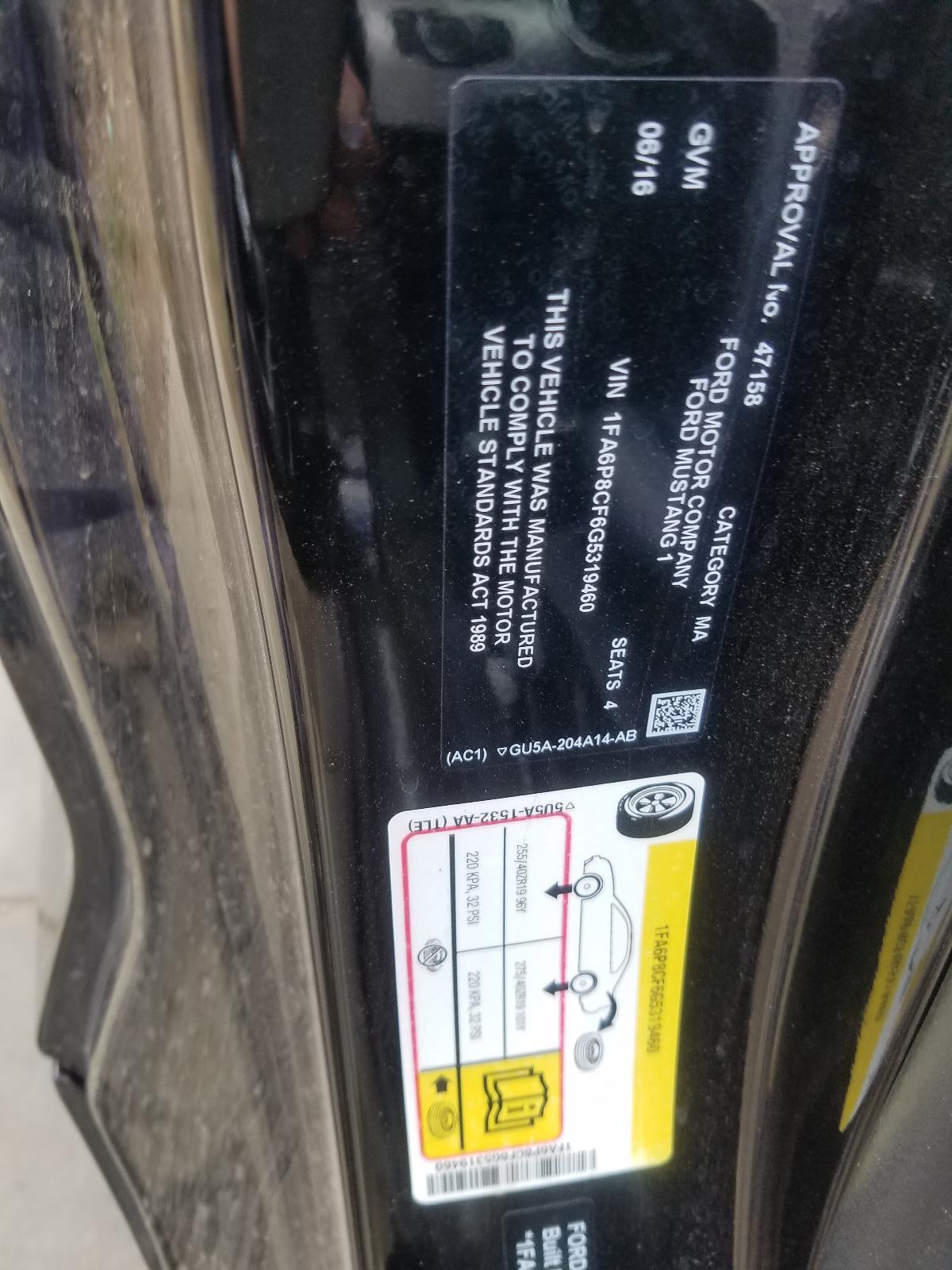 ENGINE PETROL, 5.0, COYOTE, FM, 08/1510/17, J0122 Athol Park Wreckers